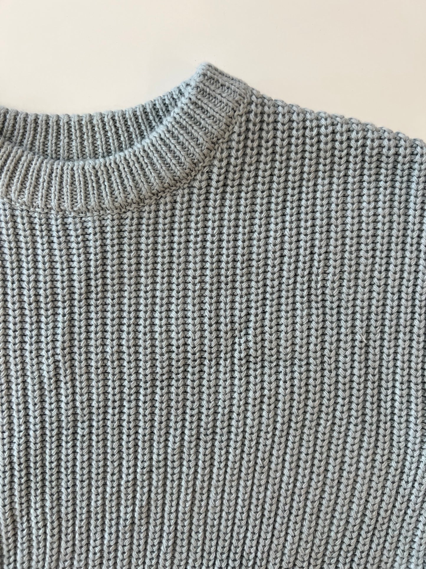 Knit Sweater in Dusty Blue