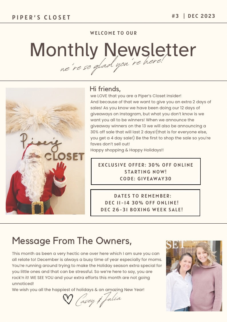 December Newsletter