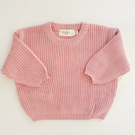 Knit Sweater in Rose