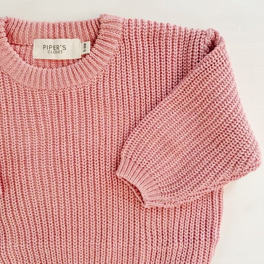 Knit Sweater in Rose