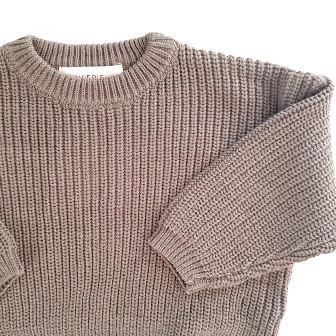 Knit Sweater in Charcoal