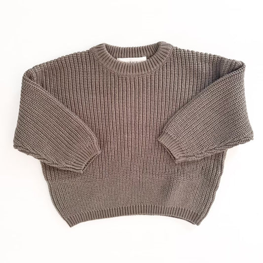 Knit Sweater in Charcoal