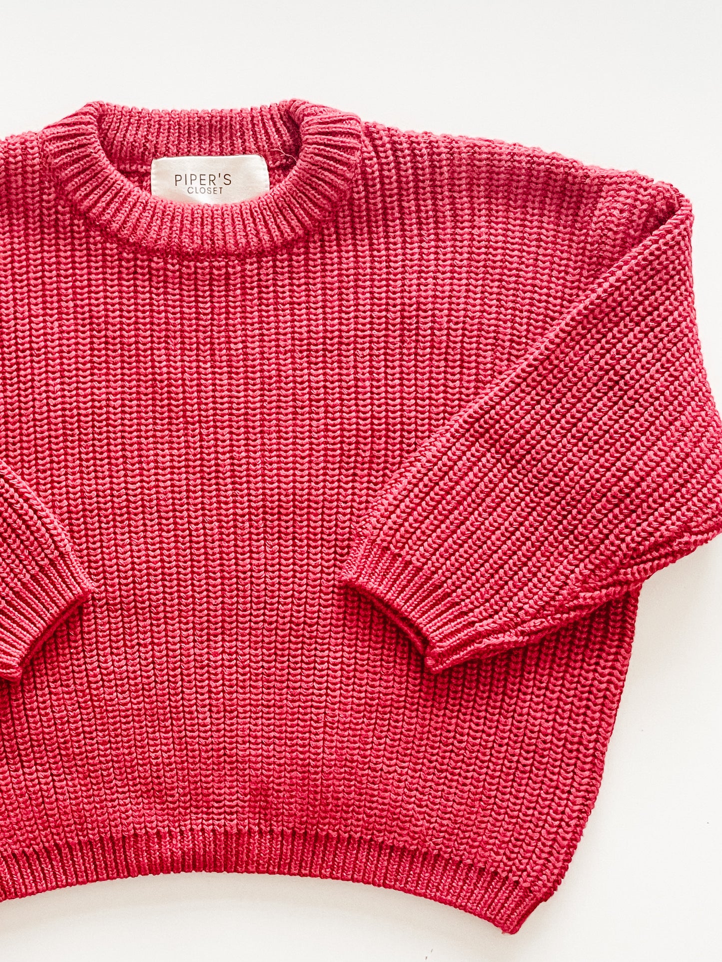 Knit Sweater in Merlot
